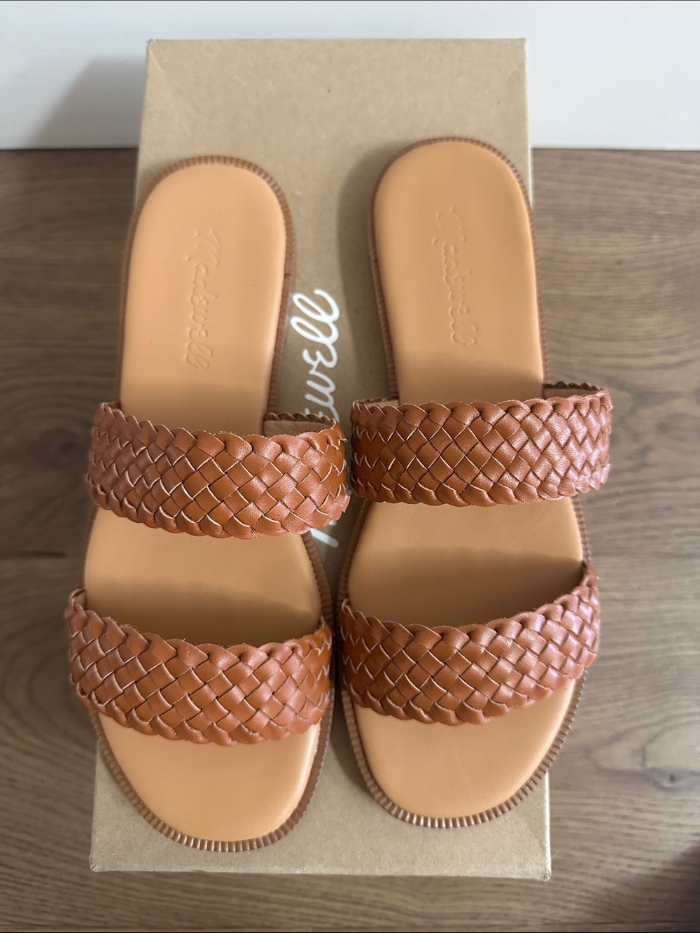 Madewell Braided Double Strap Flat Slides - Picture 2 of 5